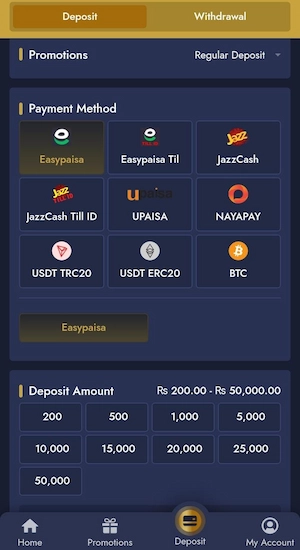 CASINO CLUB99 Deposit