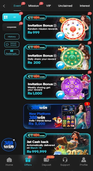 CT999 Game Bonuses