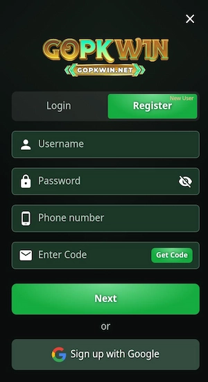 GOPKWIN Game Register