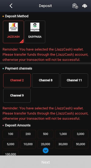 2888Bet Game Deposit