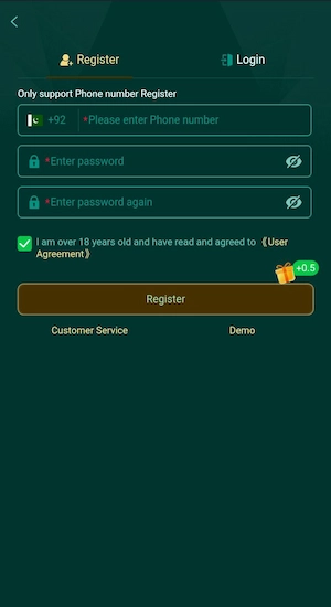 2GO Game Register