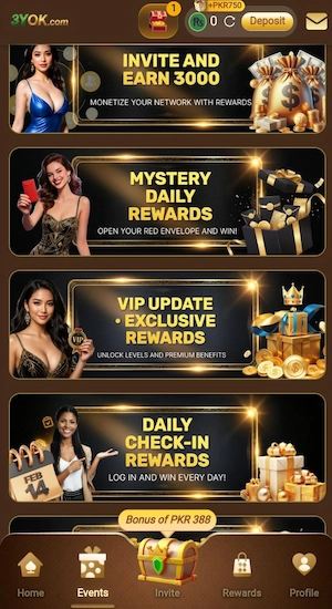 3YOK Game Download Best Pakistani Earning Platform 2026 3 3YOK Game Bonuses