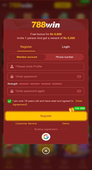 788Win Game Register