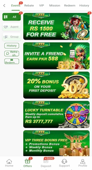 JZ777 Game bonuses