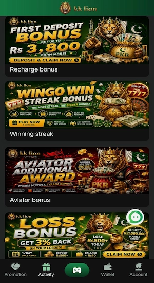 KK LION Game Bonuses
