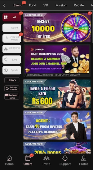 LUCKPUB Game Bonuses