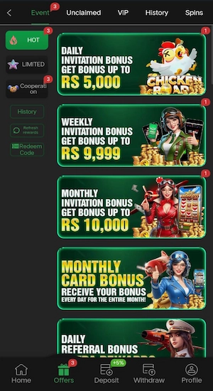 OKPKR Game Bonuses