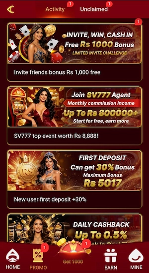 SV777 Game Bonuses