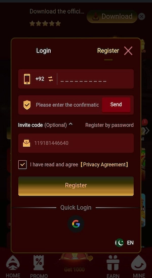 SV777 Game Register