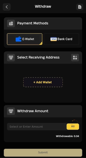 WD PAK 777 Game Withdraw