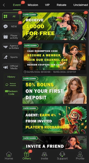 CAPRI Game Bonuses
