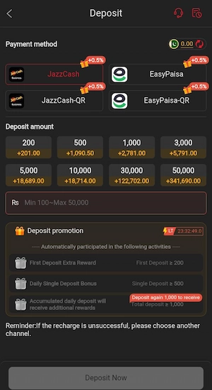 E98 Game Deposit