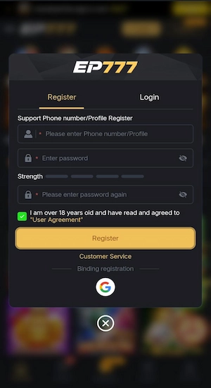 EP777 Game Register