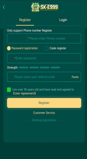 E999 Game Register